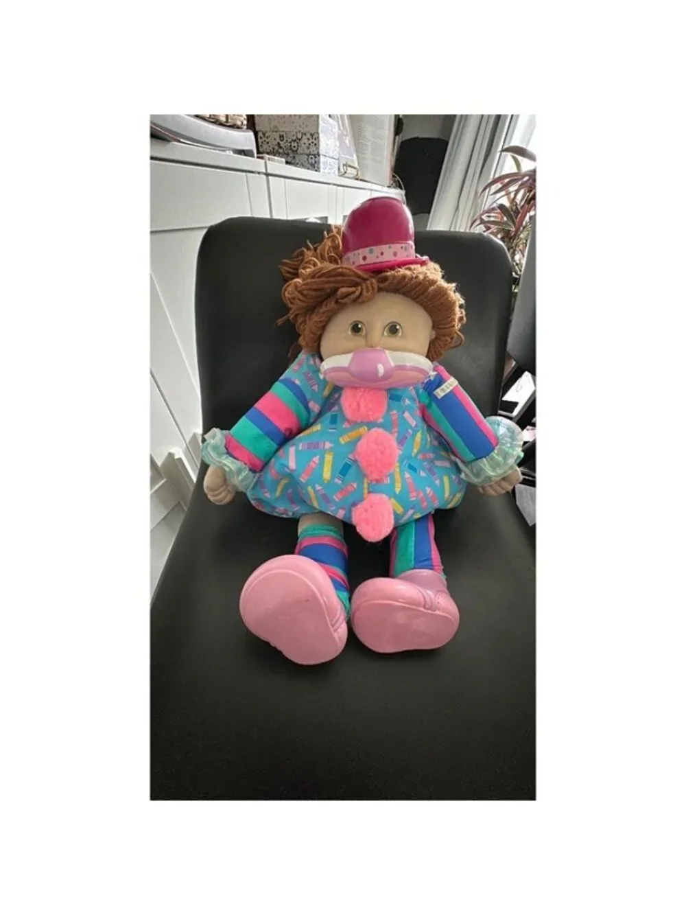 80s pencil Cabbage Patch Kids clown doll